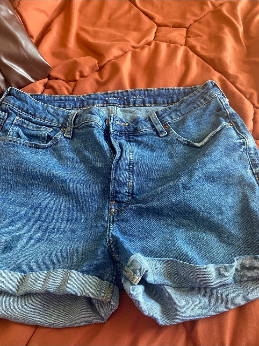Old Navy Rolled Hem Denim Shorts - Blue